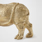 Rhino Sculpture - Brass - Grats Decor Interior Design & Build Inc.
