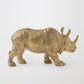 Rhino Sculpture - Brass - Grats Decor Interior Design & Build Inc.