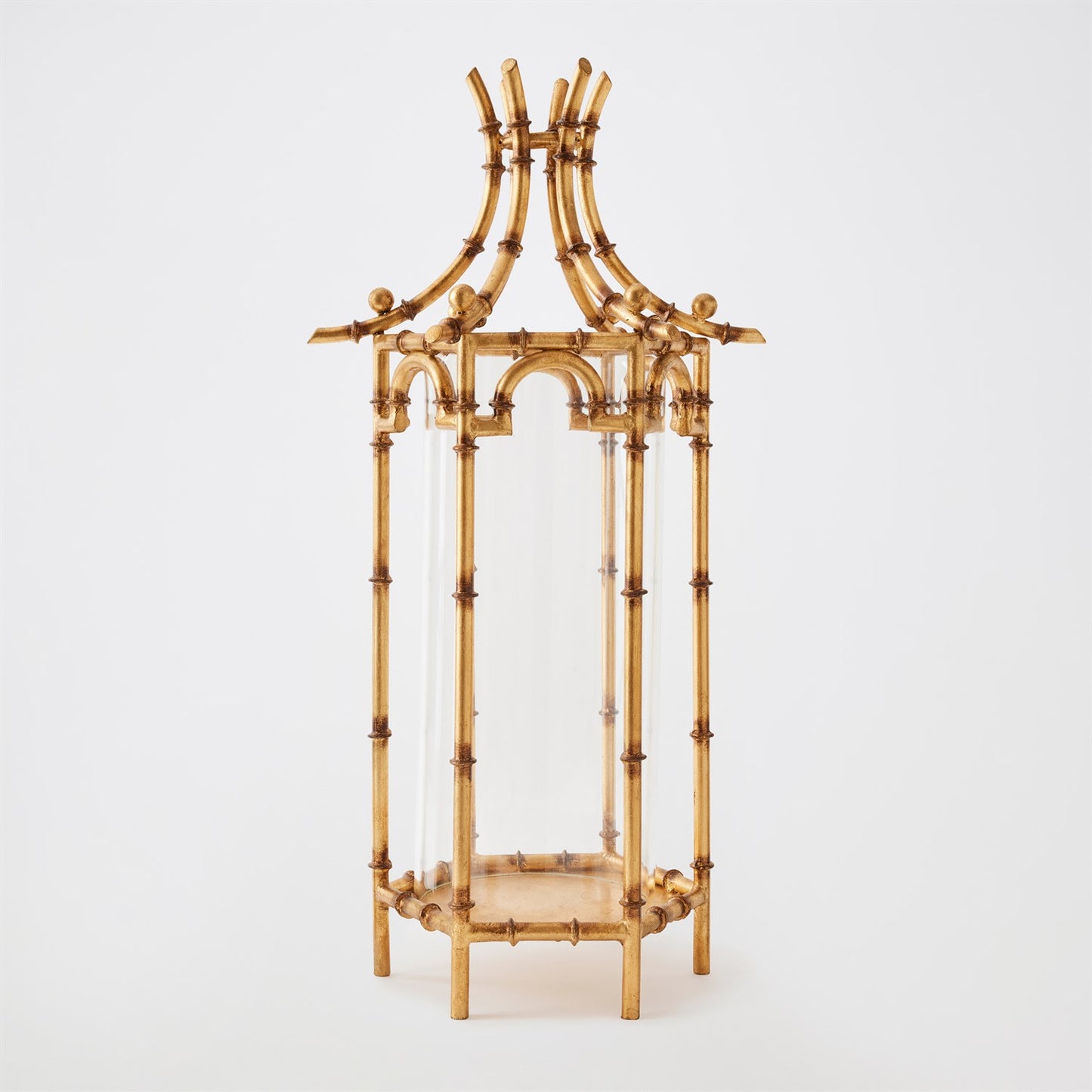 Bamboo Hurricane - Gold Leaf - Lg - Grats Decor Interior Design & Build Inc.