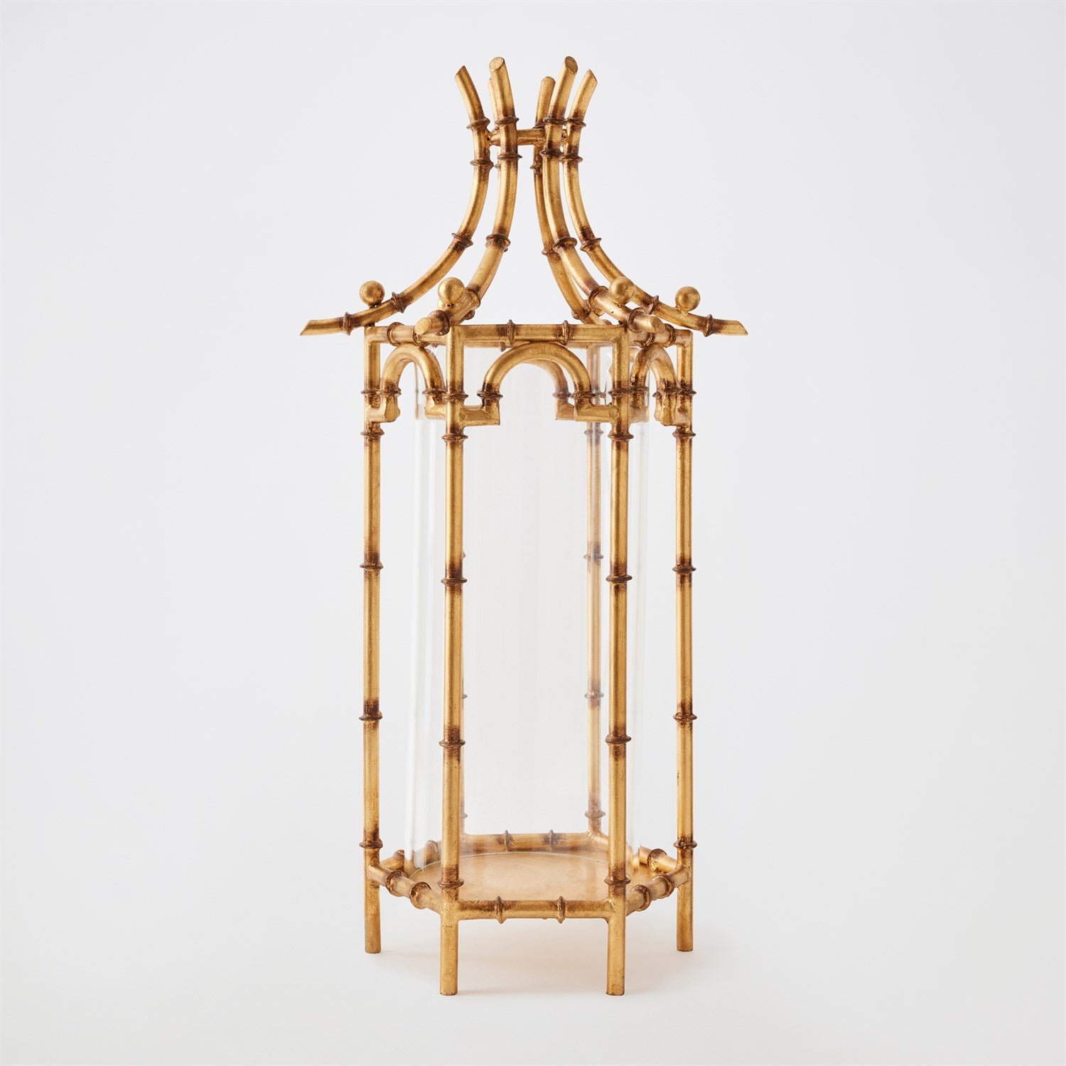 Bamboo Hurricane - Gold Leaf - Lg - Grats Decor Interior Design & Build Inc.