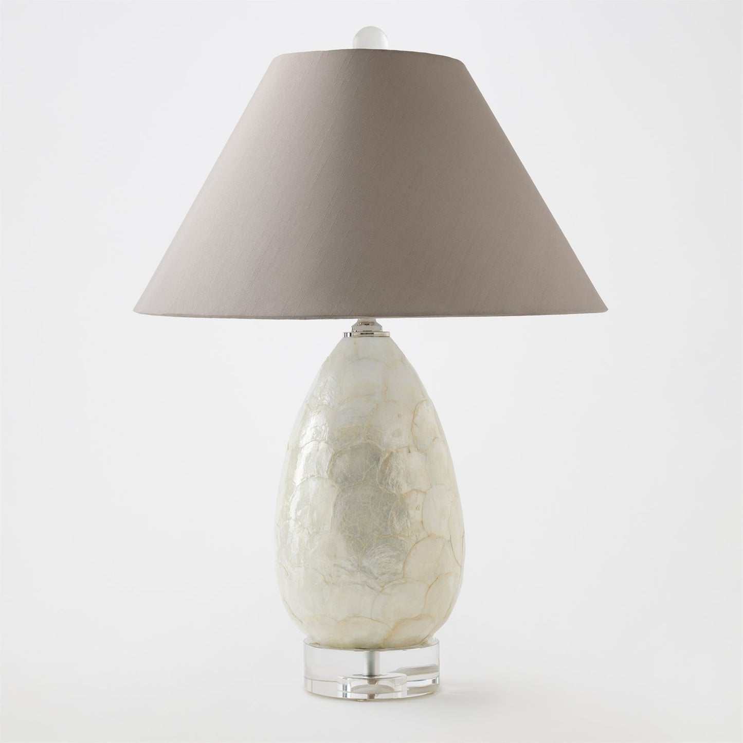 Abalone Shell Scaled Lamp - Gray - Grats Decor Interior Design & Build Inc.