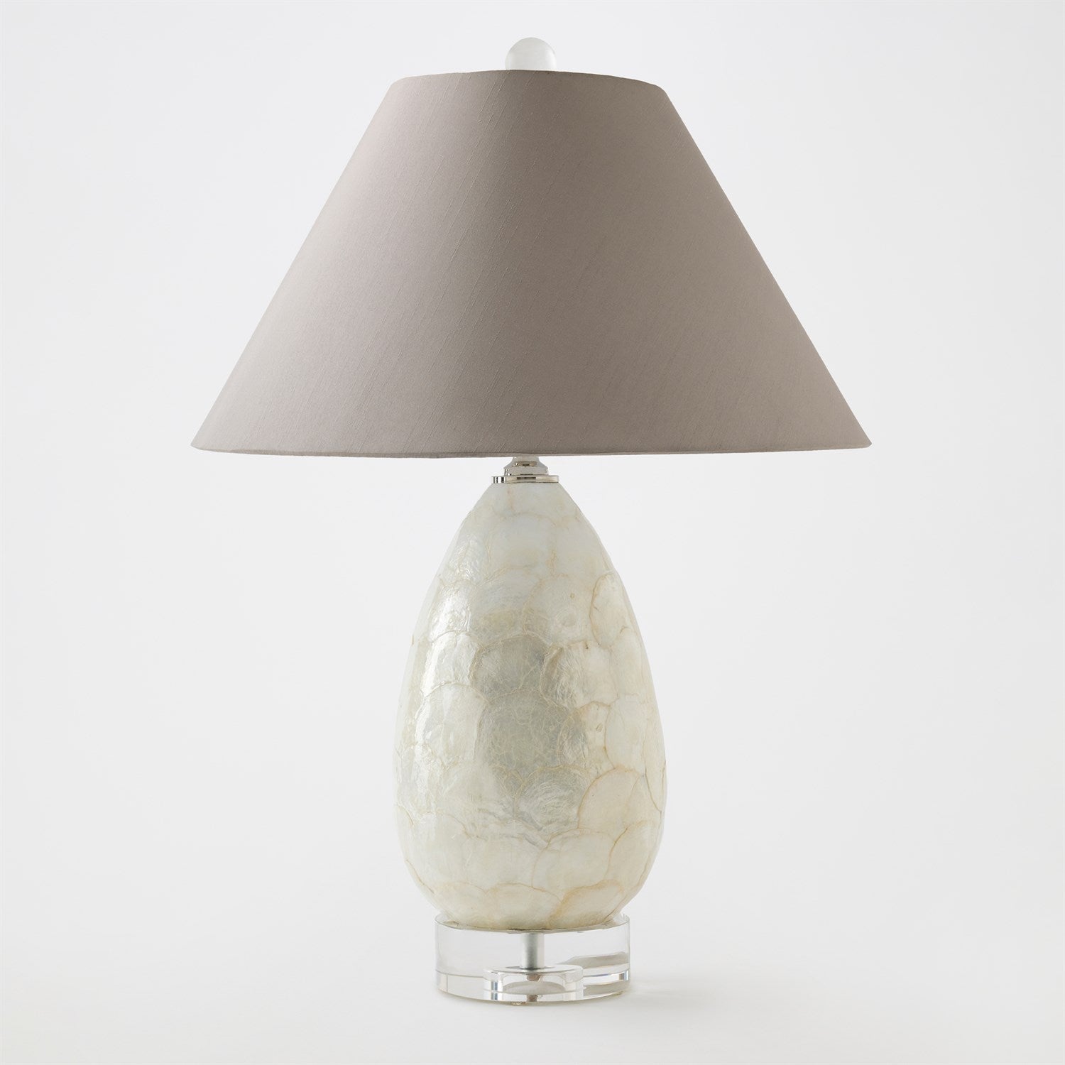 Abalone Shell Scaled Lamp - Gray - Grats Decor Interior Design & Build Inc.