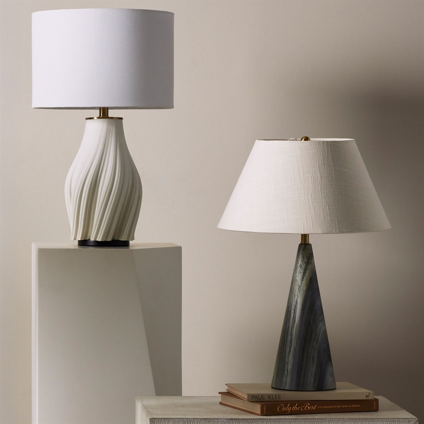 Vertical Wave Lamp - Matte White - Grats Decor Interior Design & Build Inc.