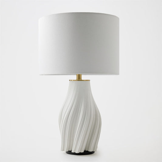 Vertical Wave Lamp - Matte White - Grats Decor Interior Design & Build Inc.