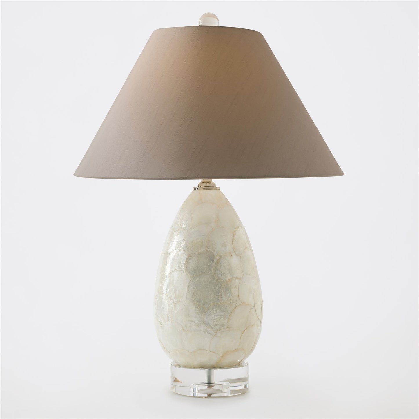 Abalone Shell Scaled Lamp - Gray - Grats Decor Interior Design & Build Inc.