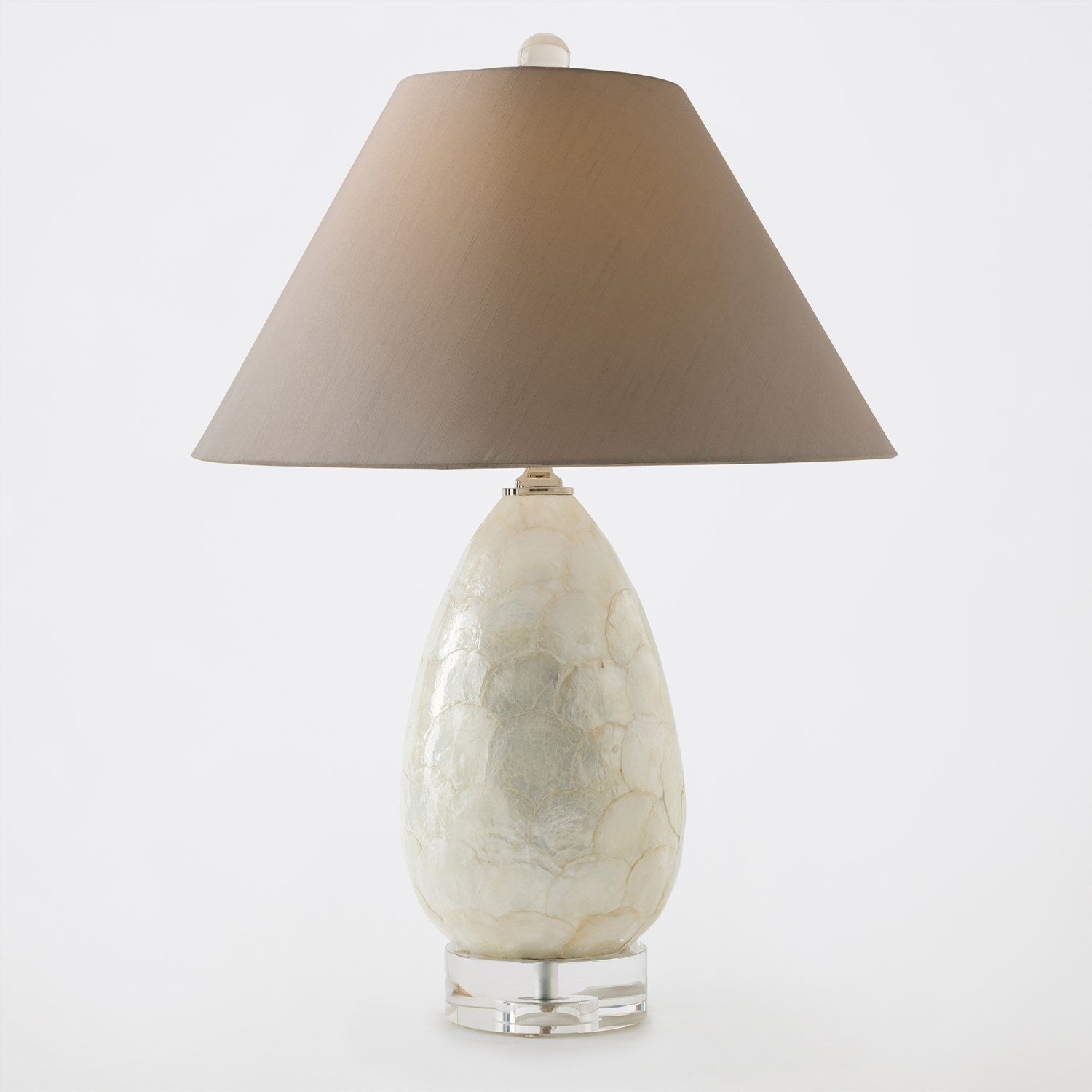 Abalone Shell Scaled Lamp - Gray - Grats Decor Interior Design & Build Inc.