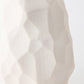 Chiseled Ceramic Lamp - White - Grats Decor Interior Design & Build Inc.