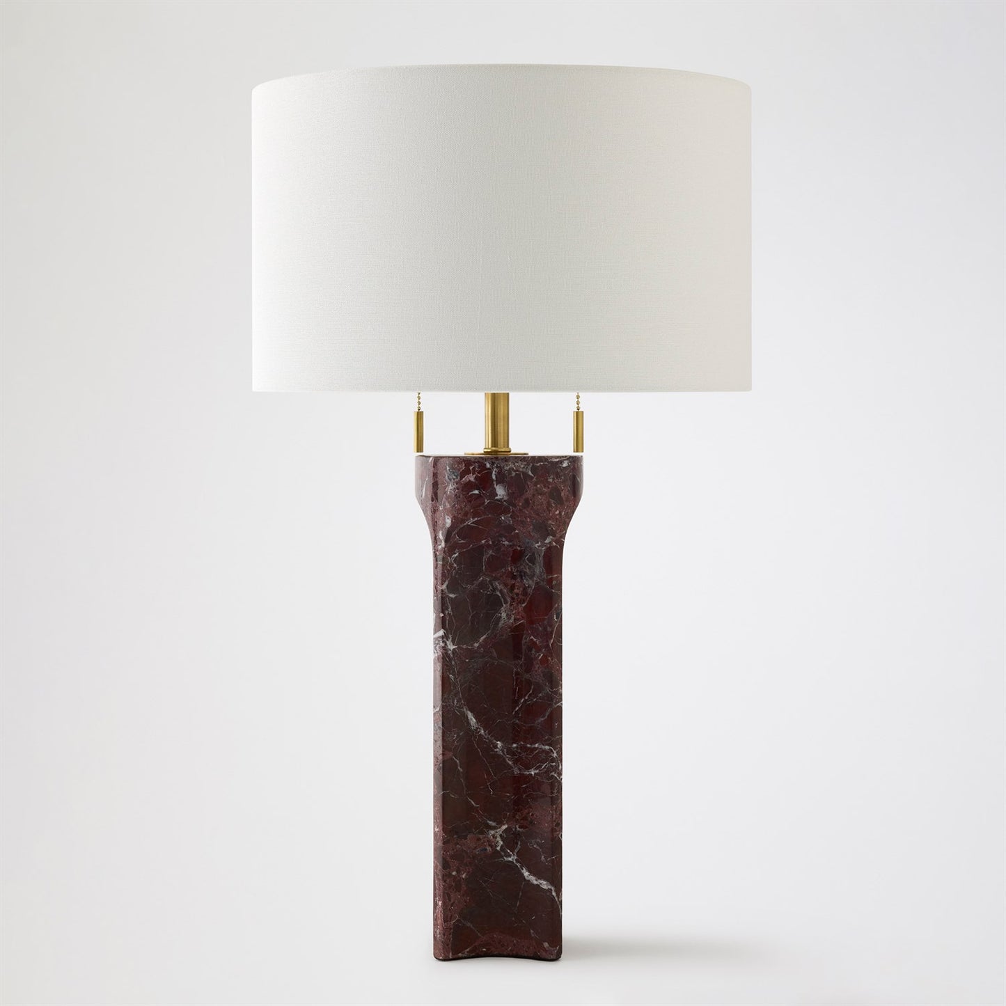 Marble Column Lamp - Red - Grats Decor Interior Design & Build Inc.