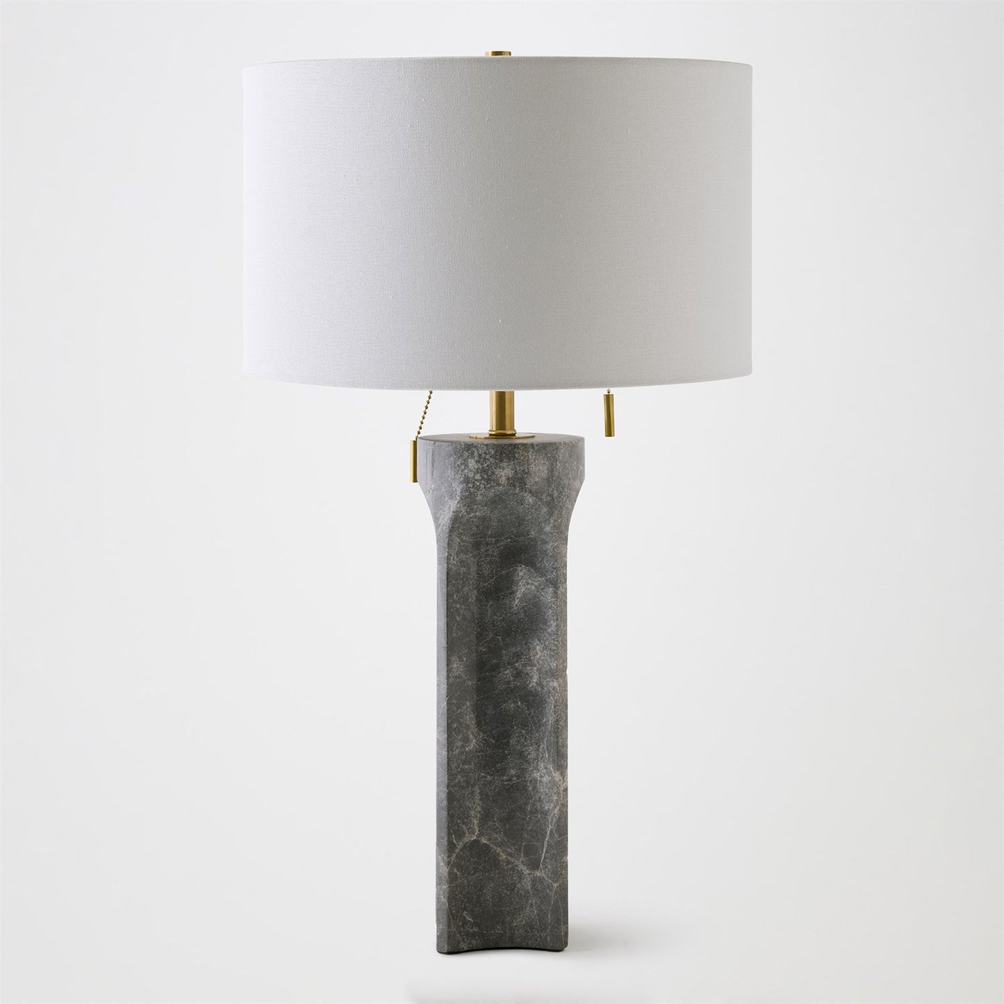 Marble Column Lamp - Gray - Grats Decor Interior Design & Build Inc.