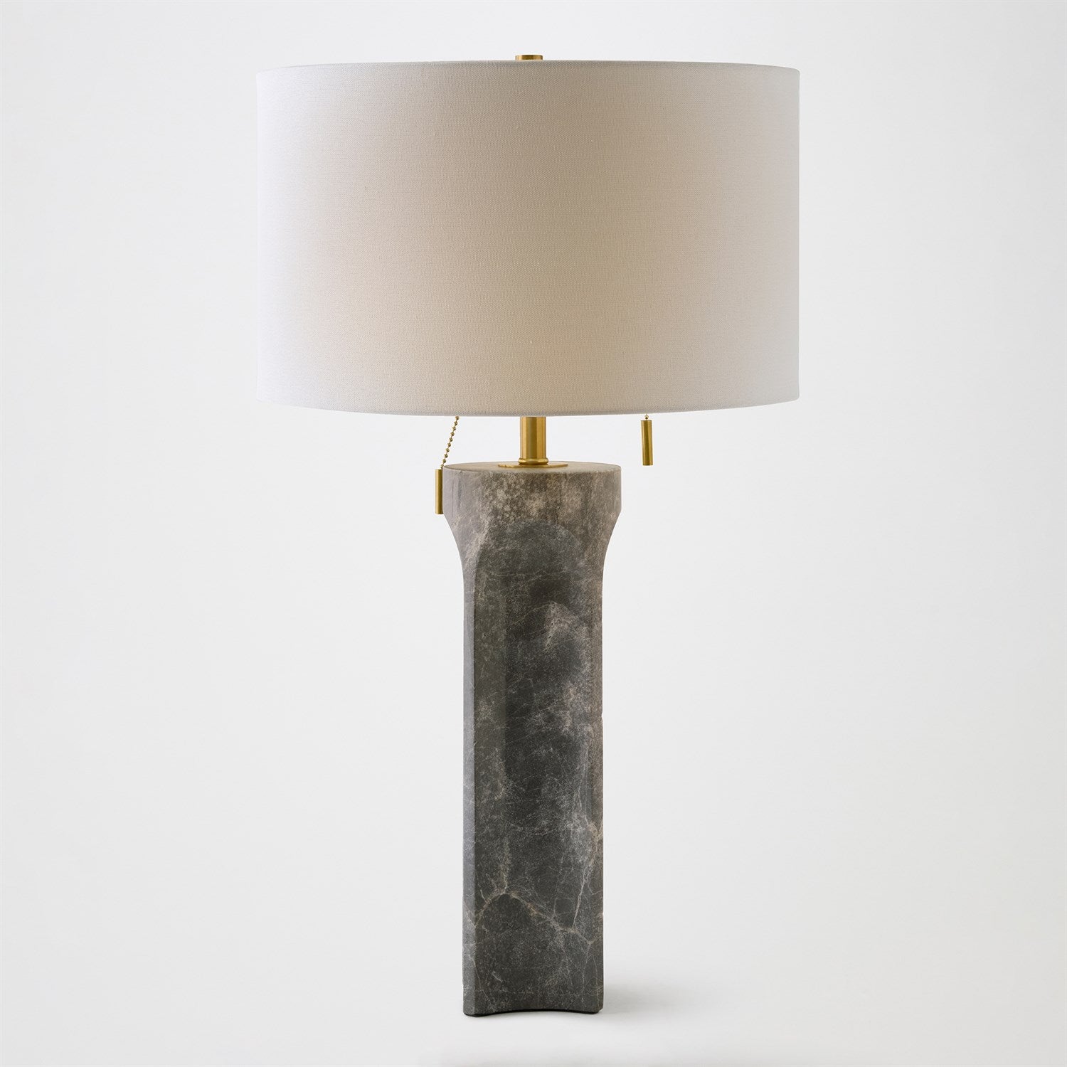 Marble Column Lamp - Gray - Grats Decor Interior Design & Build Inc.