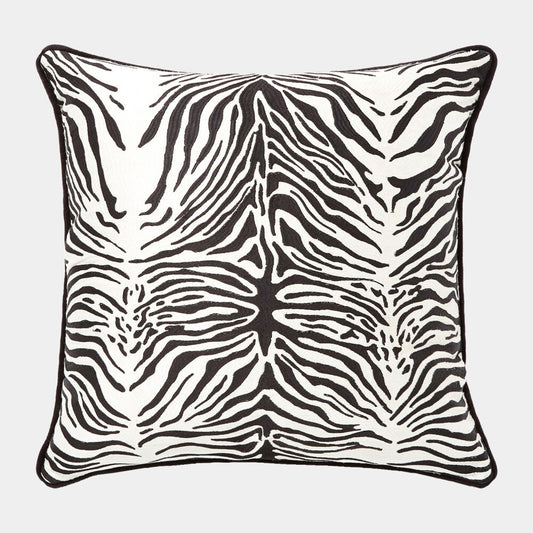 Zebra Pillow-White and Black