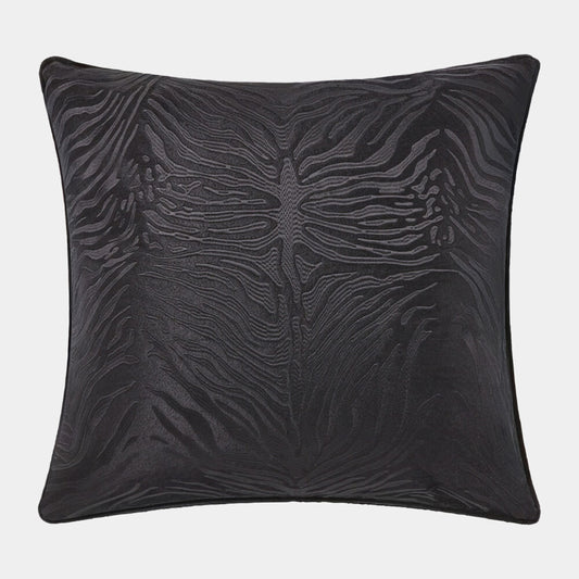 Zebra Pillow-Black and Black