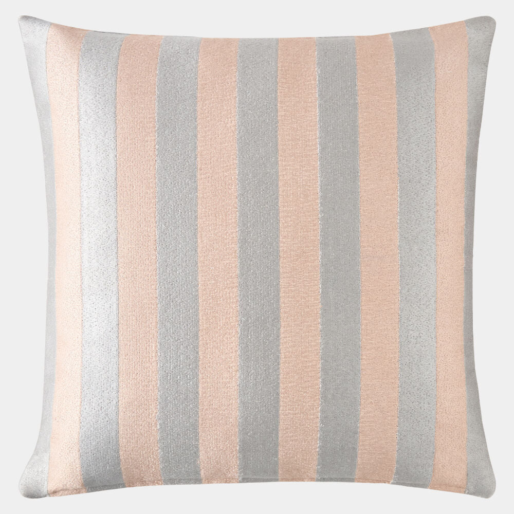 Palermo Stripe Pillow-Pink/Gray - Grats Decor Interior Design & Build Inc.