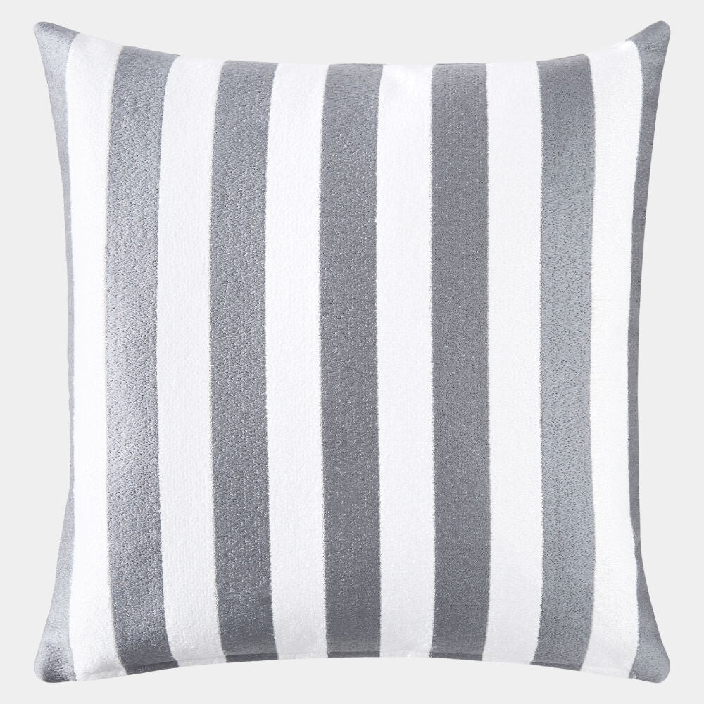 Palermo Stripe Pillow-Gray/White - Grats Decor Interior Design & Build Inc.