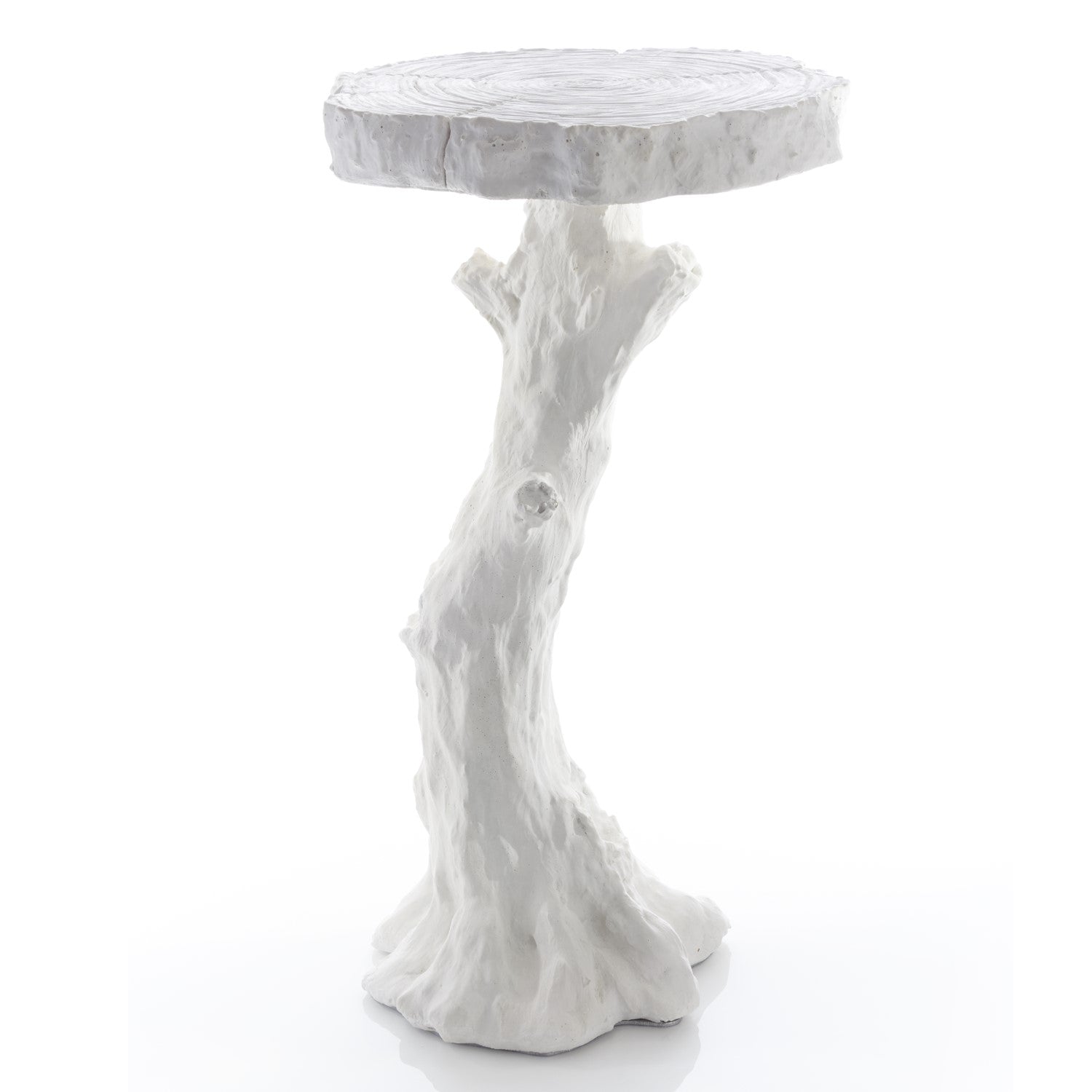 Faux Bois Table - White - Grats Decor Interior Design & Build Inc.