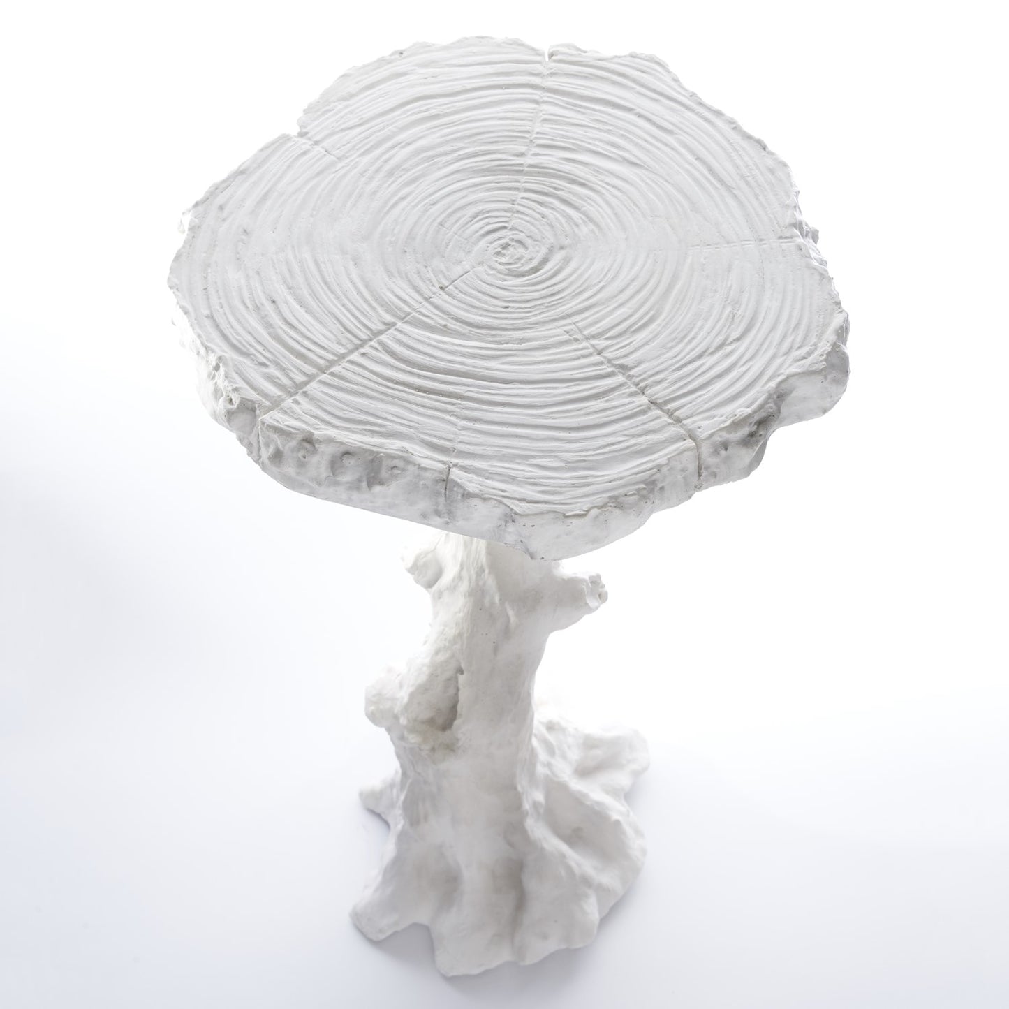 Faux Bois Table - White - Grats Decor Interior Design & Build Inc.