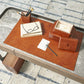 Barbara Barry Ruffin Signature Tobacco Covered Ultimate Desk Collection - Grats Decor Interior Design & Build Inc.