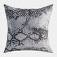 Shimmer Snake Skin Pillow-Silver - Grats Decor Interior Design & Build Inc.