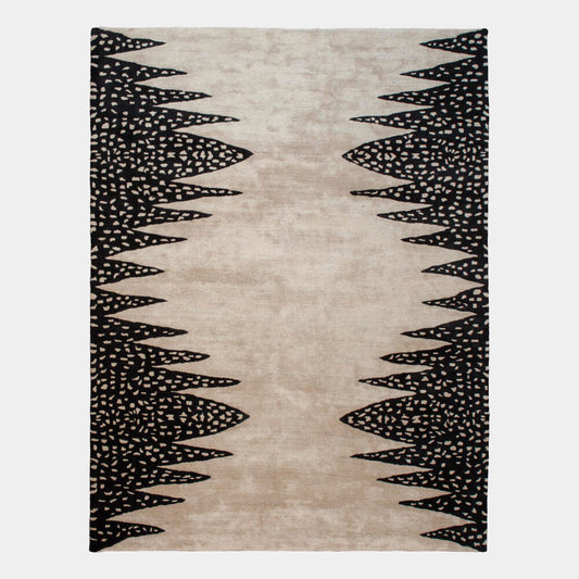 Tristan Rug - Beige/Black - 5 sizes