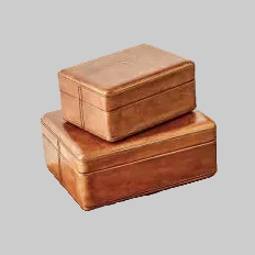 Barbara Barry Ruffin Signature Tobacco Covered Ultimate Desk Collection - Grats Decor Interior Design & Build Inc.