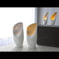 Cowl Lamp - White w/Gold Leaf