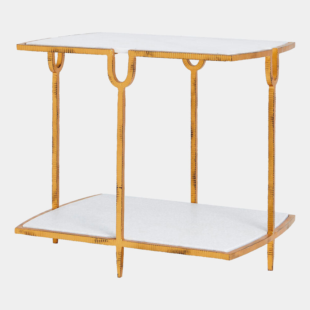 Usain Side Table-Gold