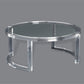 Acrylic & Glass 40"Dia Table - Round - Grats Decor Interior Design & Build Inc.