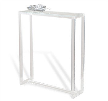 Acrylic & Glass 30" Console - Grats Decor Interior Design & Build Inc.