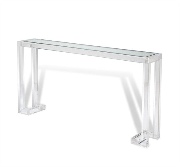 Acrylic & Glass 60" Console - Grats Decor Interior Design & Build Inc.