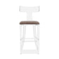 Klismos Bar Stool - Gray Velvet - Grats Decor Interior Design & Build Inc.
