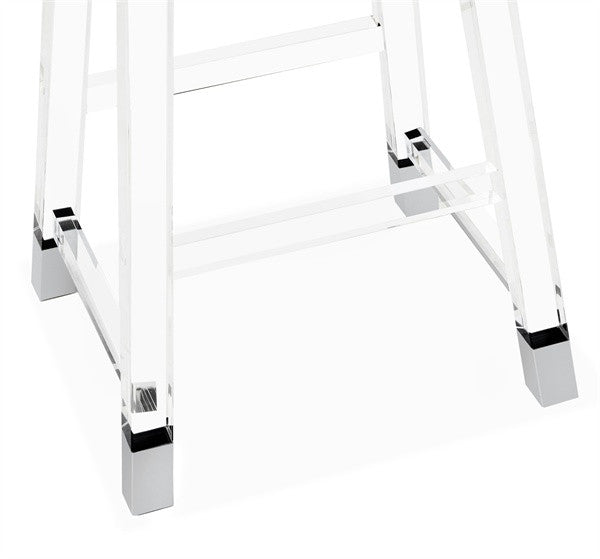 Reva Bar Stool - Nickel - Grats Decor Interior Design & Build Inc.