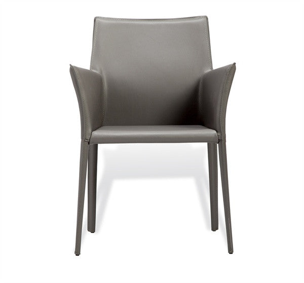 Arm Dining Chair - Gray - Grats Decor Interior Design & Build Inc.