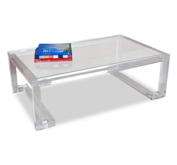 Clear Acrylic 48" Table - Rectangular - Grats Decor Interior Design & Build Inc.