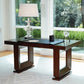 Open Block Writing 60" Desk Table - Grats Decor Interior Design & Build Inc.