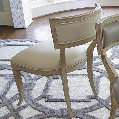 Klismos Chair-Beige Leather - Grats Decor Interior Design & Build Inc.