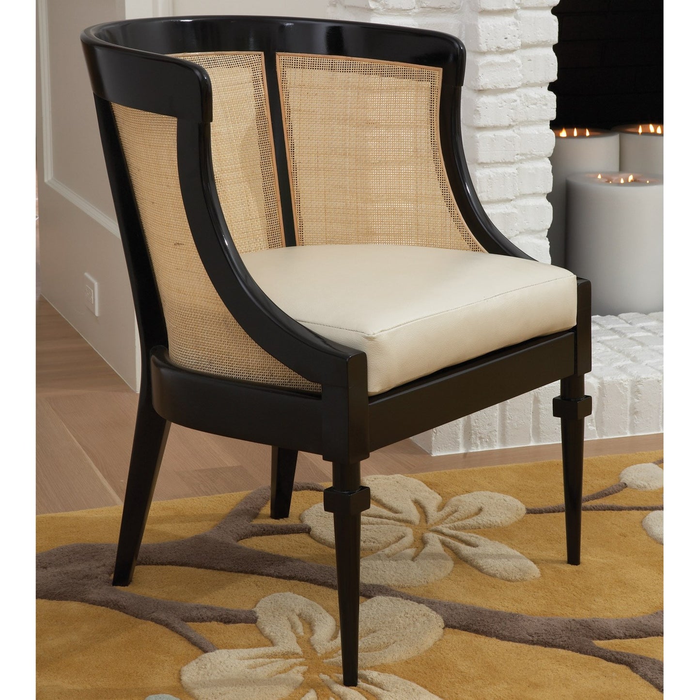 Cane Chair - Black - Grats Decor Interior Design & Build Inc.