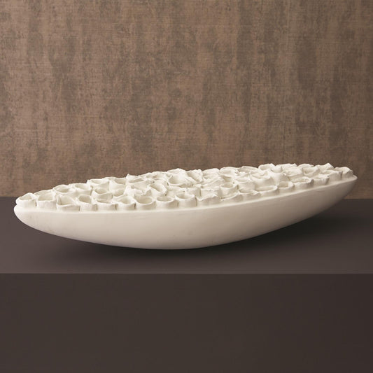 Reef Centerpiece - Matte White - Grats Decor Interior Design & Build Inc.