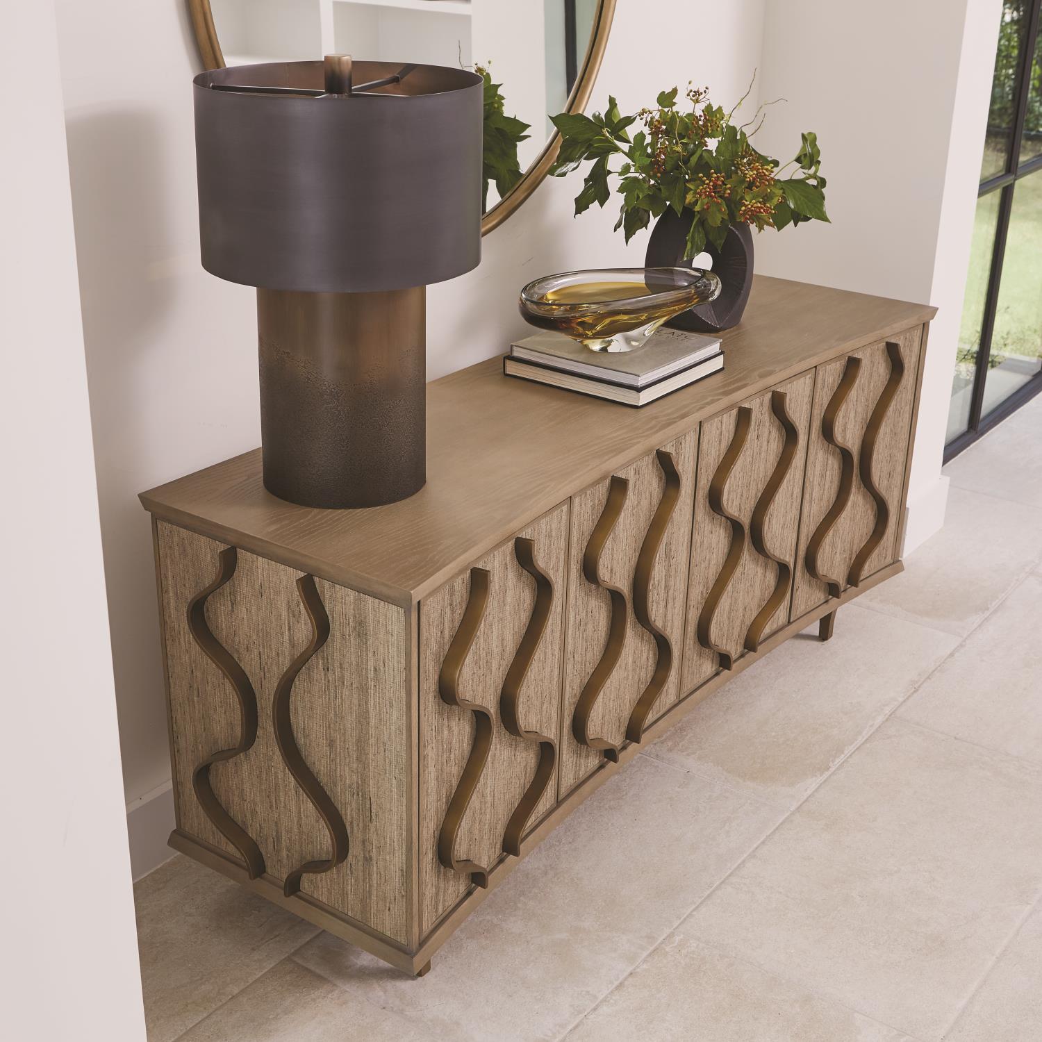 Wave 71" Media Cabinet - Grats Decor Interior Design & Build Inc.
