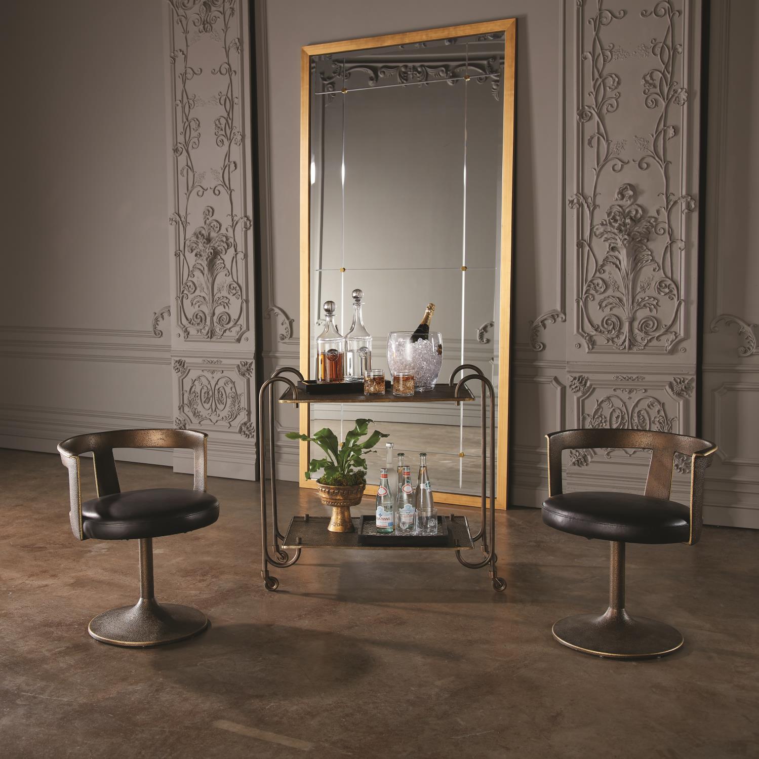 Blade Bar Cart - Bronze - Grats Decor Interior Design & Build Inc.