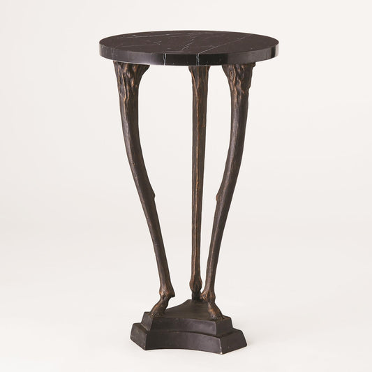 Fawn Leg Side Table - Bronze - Grats Decor Interior Design & Build Inc.