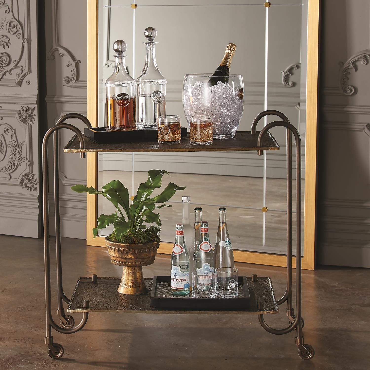 Blade Bar Cart - Bronze - Grats Decor Interior Design & Build Inc.