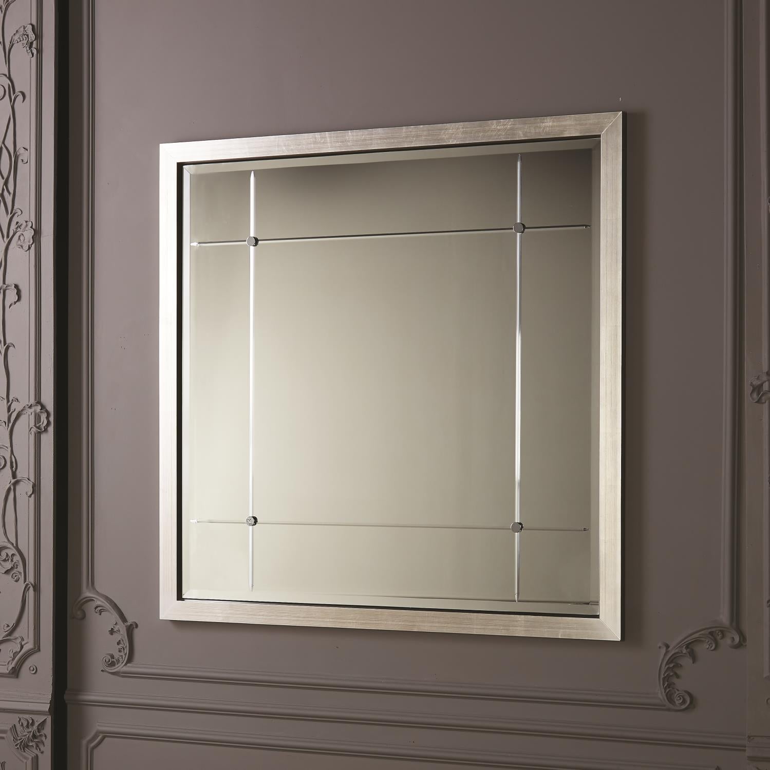 Beaumont Mirror - Silver Leaf - Grats Decor Interior Design & Build Inc.