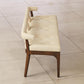Moderno Bench - Ivory Marble Leather - Grats Decor Interior Design & Build Inc.