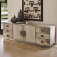 Metro Long Cabinet - Hair on Hide - Grey - Grats Decor Interior Design & Build Inc.