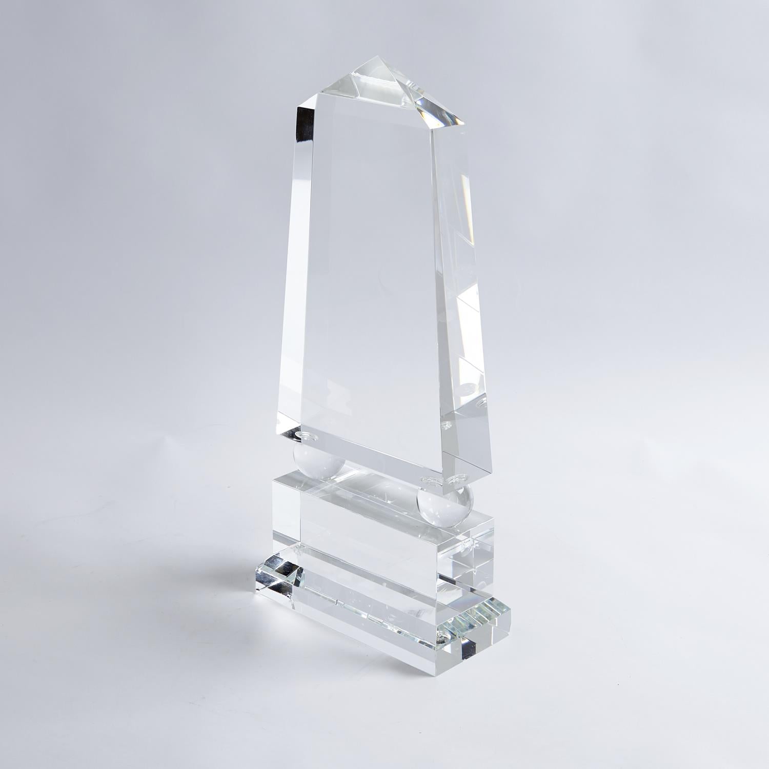 Wide Crystal Obelisk - Grats Decor Interior Design & Build Inc.