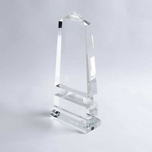 Wide Crystal Obelisk - Grats Decor Interior Design & Build Inc.