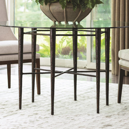 Hammered Dining Table - Bronze - Grats Decor Interior Design & Build Inc.