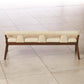 Moderno Bench - Ivory Marble Leather - Grats Decor Interior Design & Build Inc.