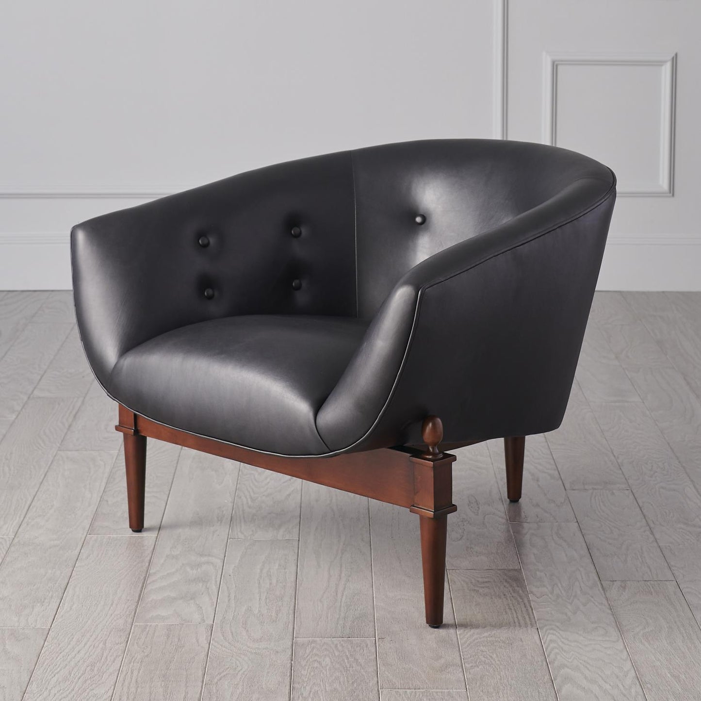 Mimi Leather Chair - Black - Grats Decor Interior Design & Build Inc.