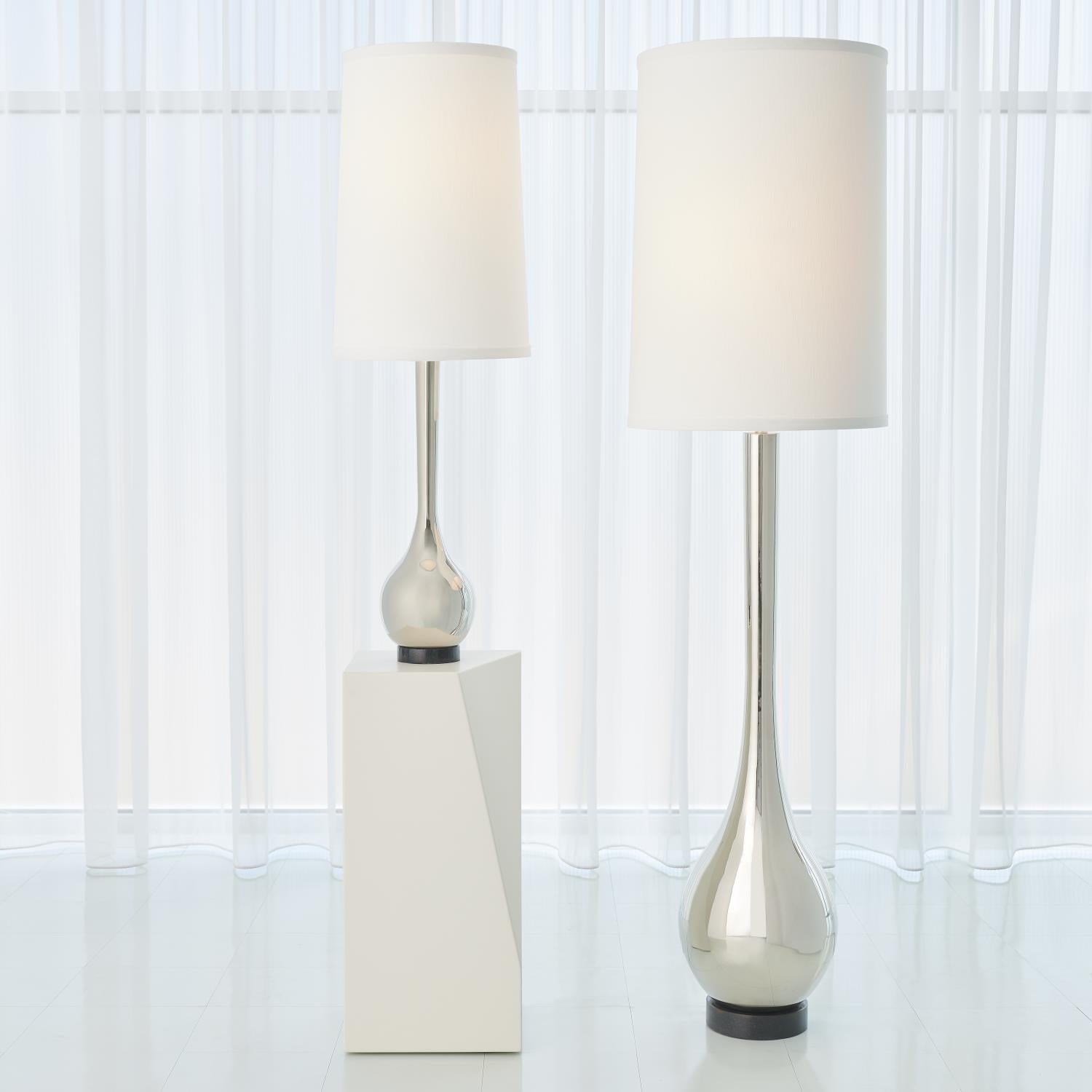 Bulb Vase Table Lamp - Nickel - Grats Decor Interior Design & Build Inc.